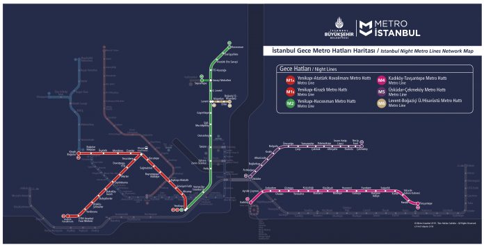 Карта метро стамбула 2022