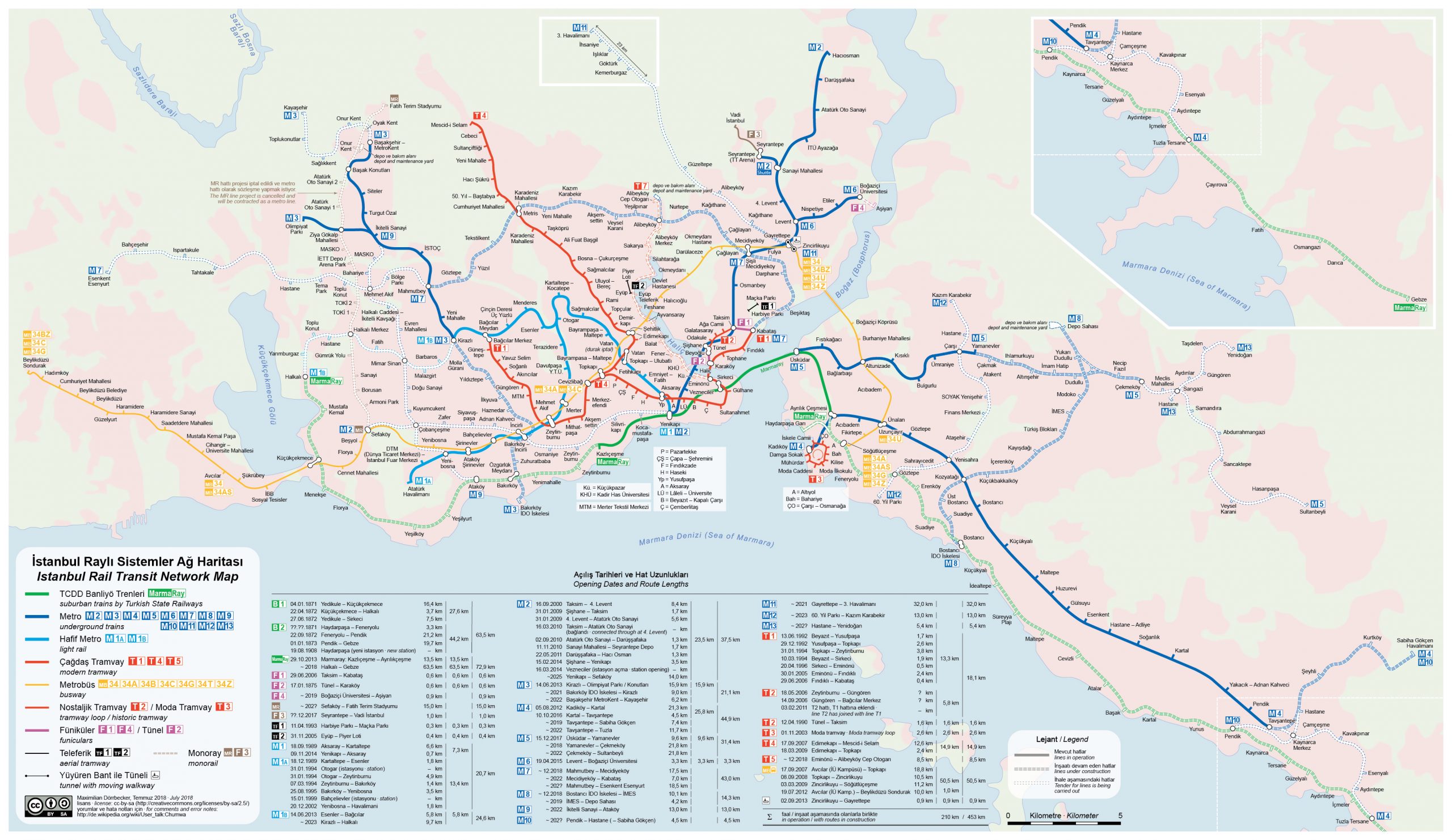 Подробная карта Стамбула